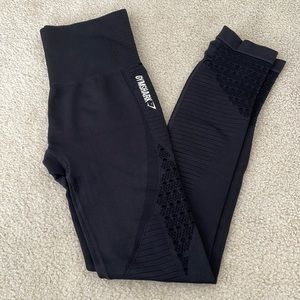 Gymshark energy seamless leggings black size small